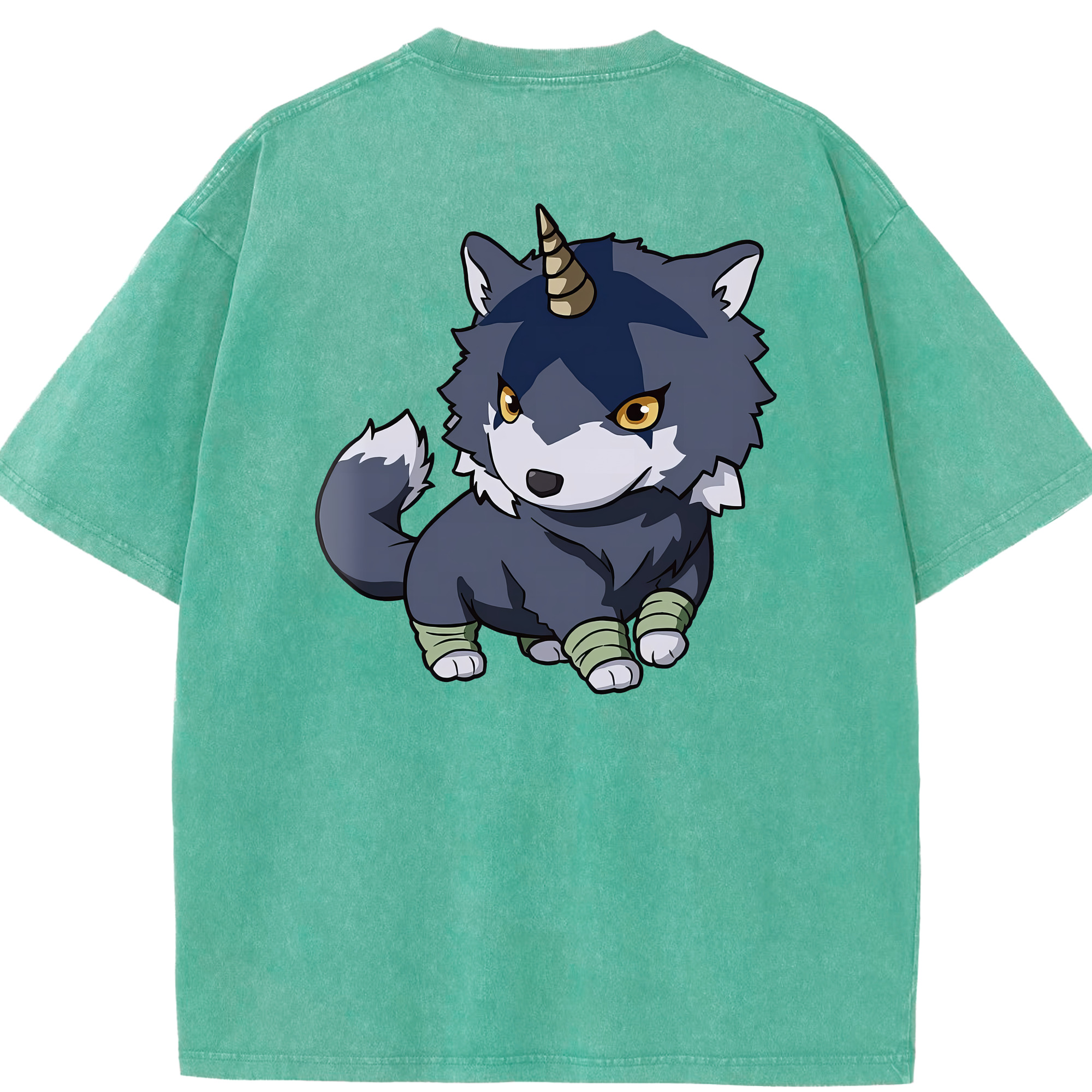 （画像用） 転スラ Regarding Reincarnated to Slime 綿100% ヴィンテージ風 半袖Tシャツ（背面プリント）